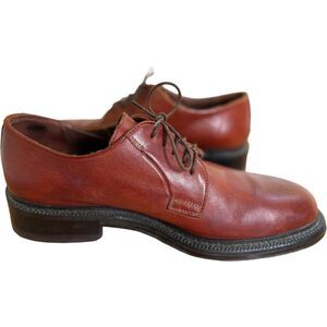 Antica Cuoieria Oxford Dress Shoes Mens Sz 11.5 D Brown Leather 13191 Italy